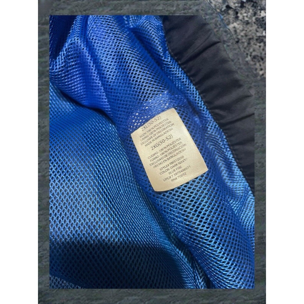 STARTER Mens Tracksuit Top Jacket 2XL Navy Blue EUC Y2K‎ - Picture 6 of 15